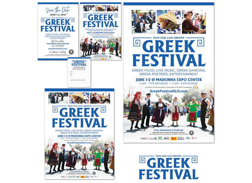 Greek Festival Identity Program by HB Design