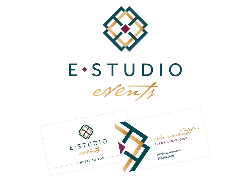E Studio Events Logo by Blossom Creative