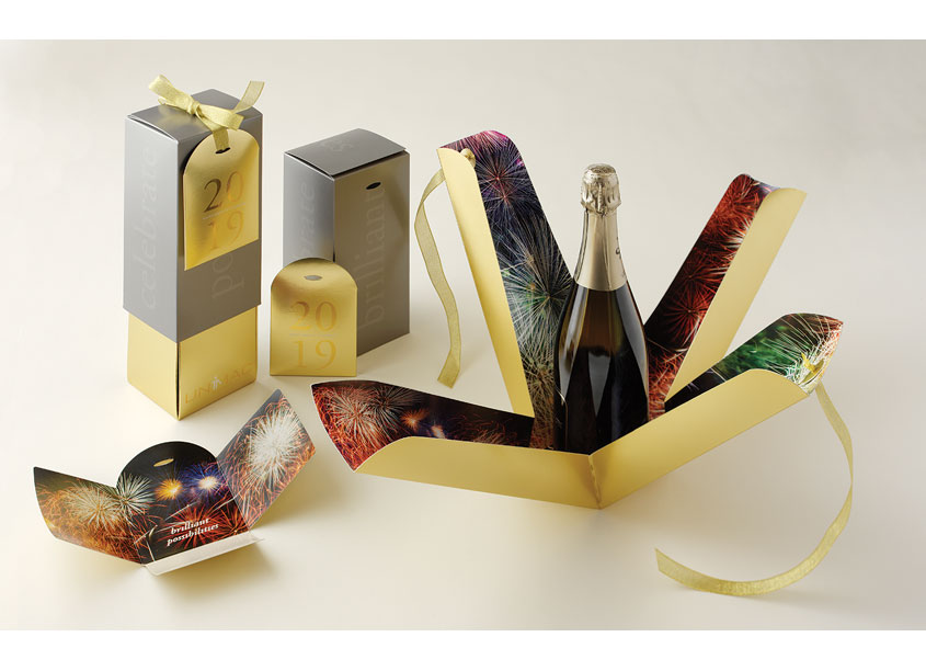Brilliant Possibilities Champagne Holiday Box by Bonavita Design LLC