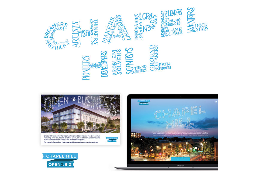 Chapel Hill Economic Development Branding by Liaison Design Group