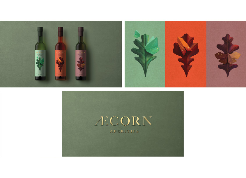 Æcorn Aperitifs: A New Non-Alcoholic Aperitifs Brand by Pearlfisher