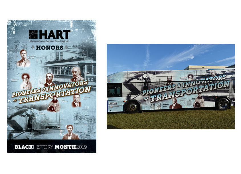 HART Pioneers & Innovators of Transportation Poster by Hillsborough Area Regional Transit Authority