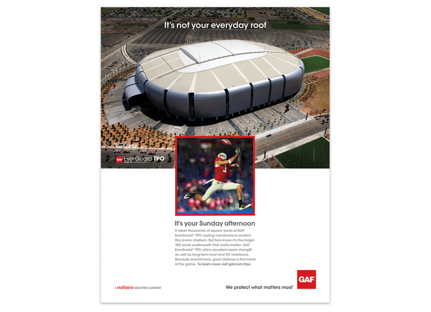 GAF Brand Advertisement 'Dome' by GAF/Creative Design Services