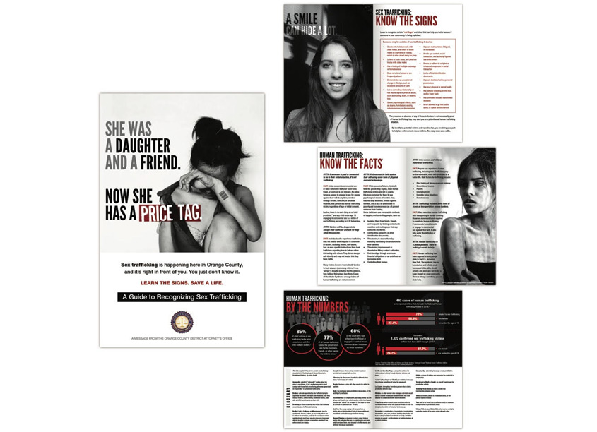 Media Solstice Marketing & PR Sex Trafficking Awareness brochure