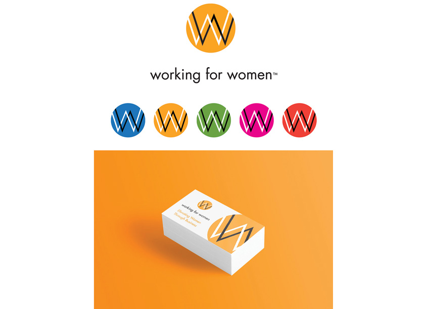 Working For Women Identity by Katy Dwyer Design