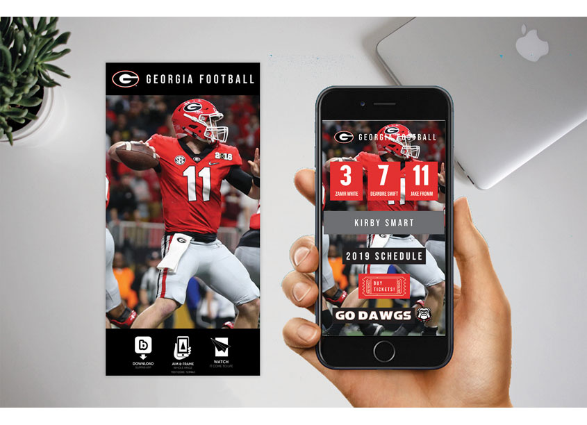 Kennesaw State University/School of Art and Design AR Poster for University of Georgia Football Team