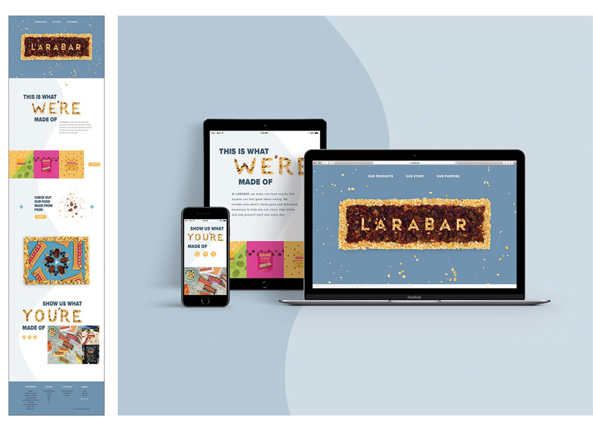 Larabar Website by The Modern College of Design