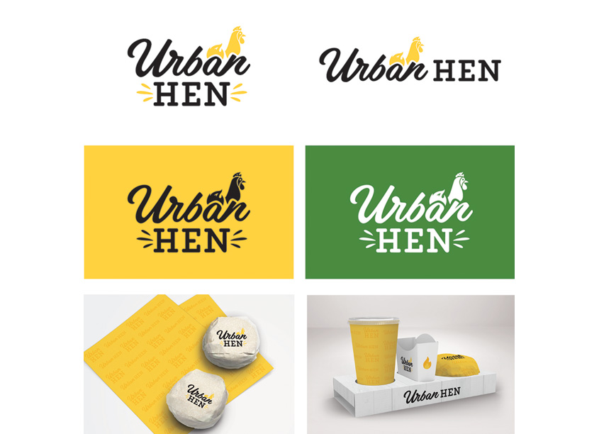 Fresh Ideas Food Service Management Urban Hen Logo and Branding Standards