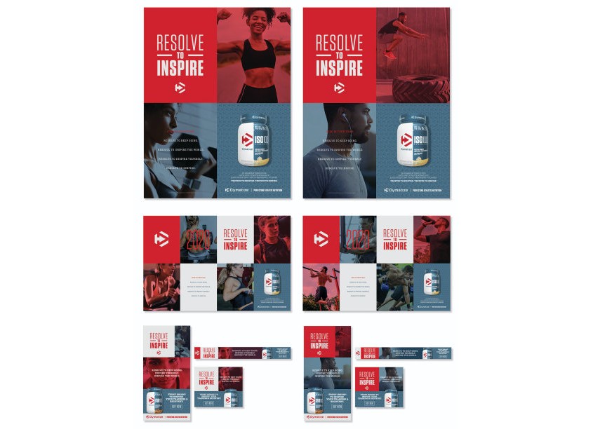 Resolve To Inspire New Year's Print and Digital Campaign by Andon Guenther Design LLC