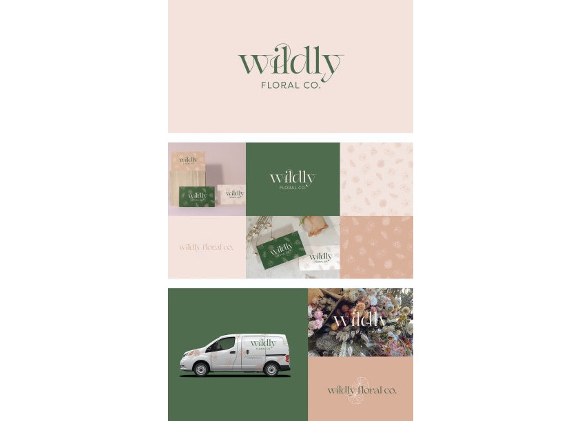 Wildly Floral Co. Branding by 7 Layer Studio