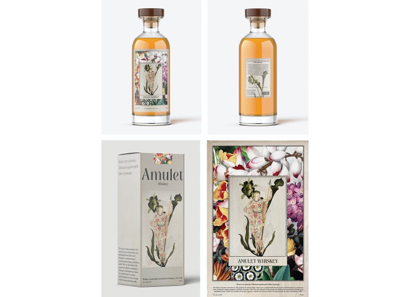 Emily Chi Amulet Whiskey Branding and Packaging