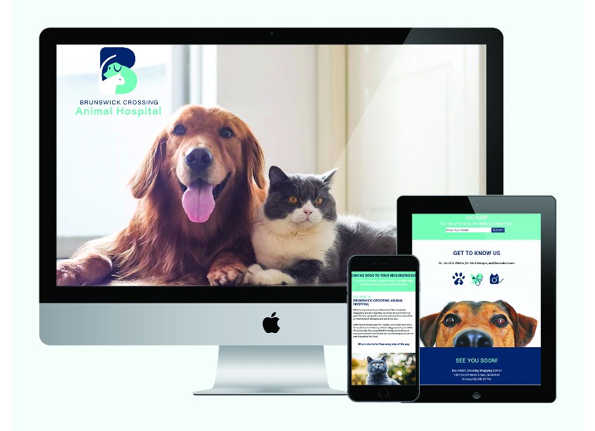 Brunswick Crossing Animal Hospital Website by Door No. 3 Design, Inc.