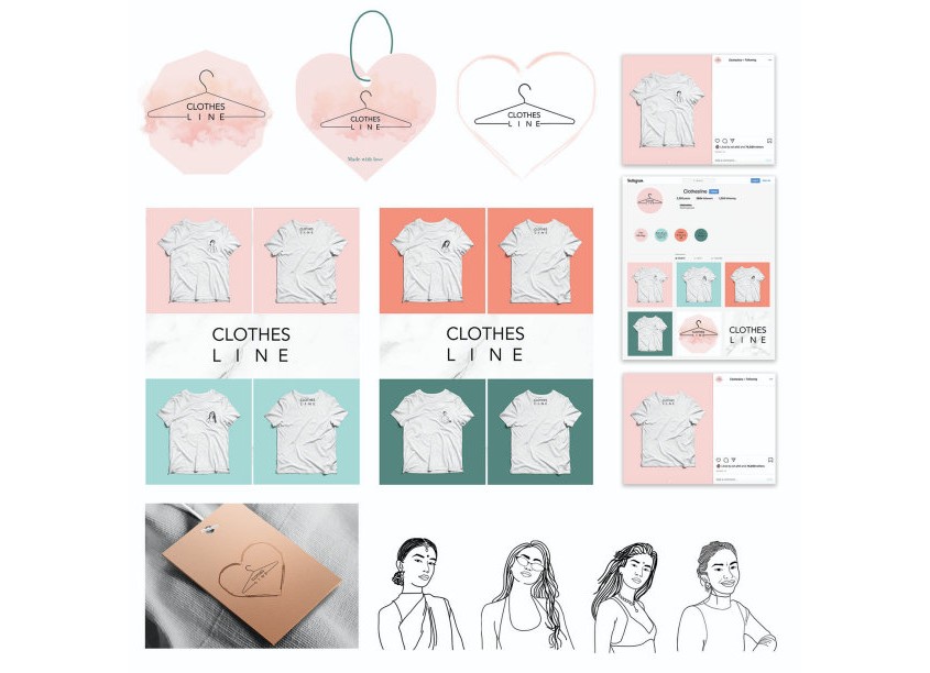 Clothesline Branding Project by PrattMWP College of Art and Design