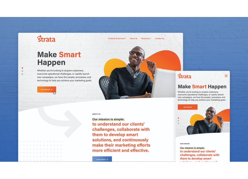 Strata Website Design by Pixel Parlor