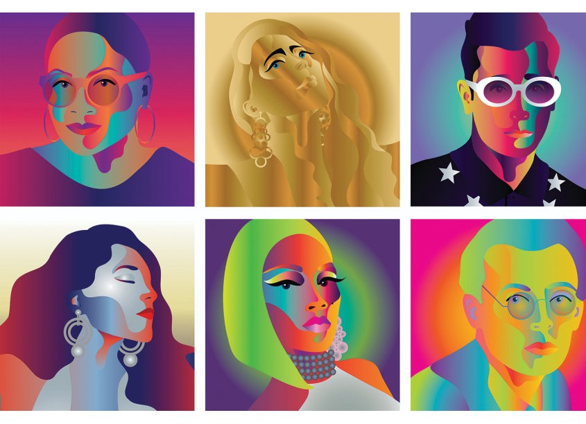 Pop Portraits for Facebook and Instagram by 80east Design