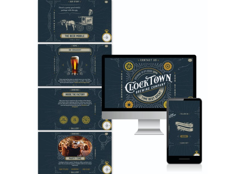 Clocktown Brewing Company Website by Worx Branding | Digital | Marketing