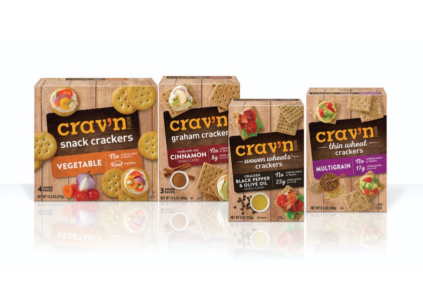 Crav'n Flavor Snack Crackers Packaging by Topco Associates
