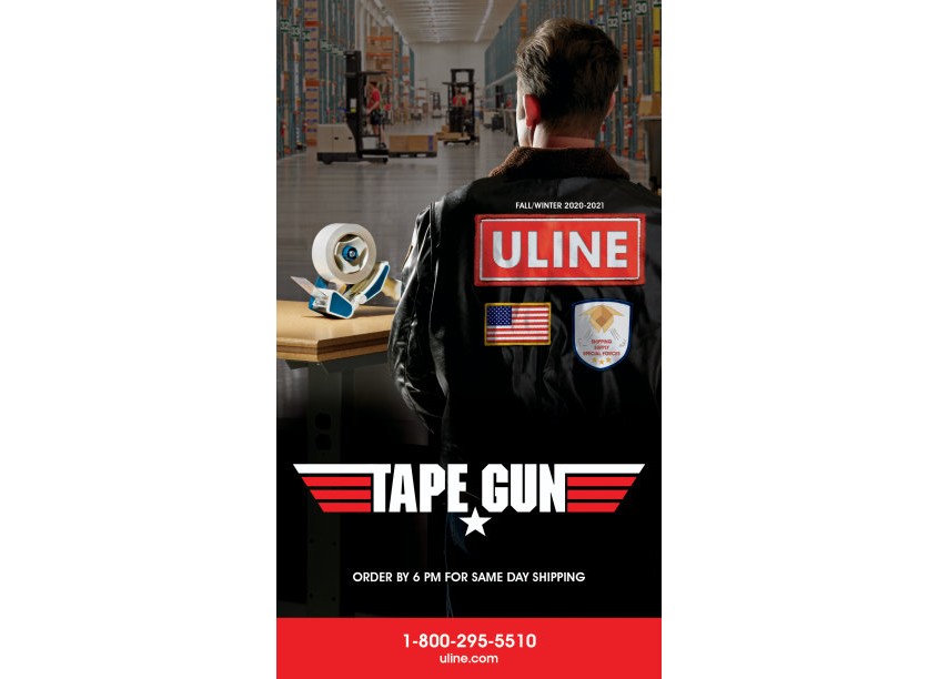 Uline Tape Gun Pamphlet Cover by Uline Creative Department
