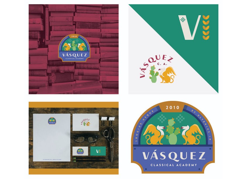Vasquez Classical School Branding System by Analee Paz