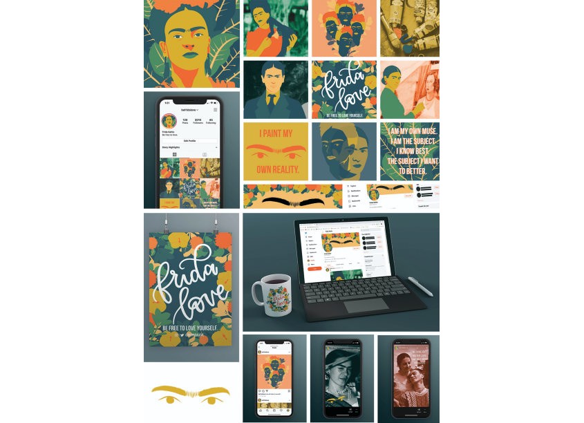 Frida Love, Social Media Campaign by School of Design, University of Central Oklahoma