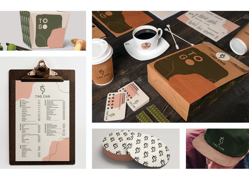 Tao Cha Café Proposed Branding by School of Design, University of Central Oklahoma
