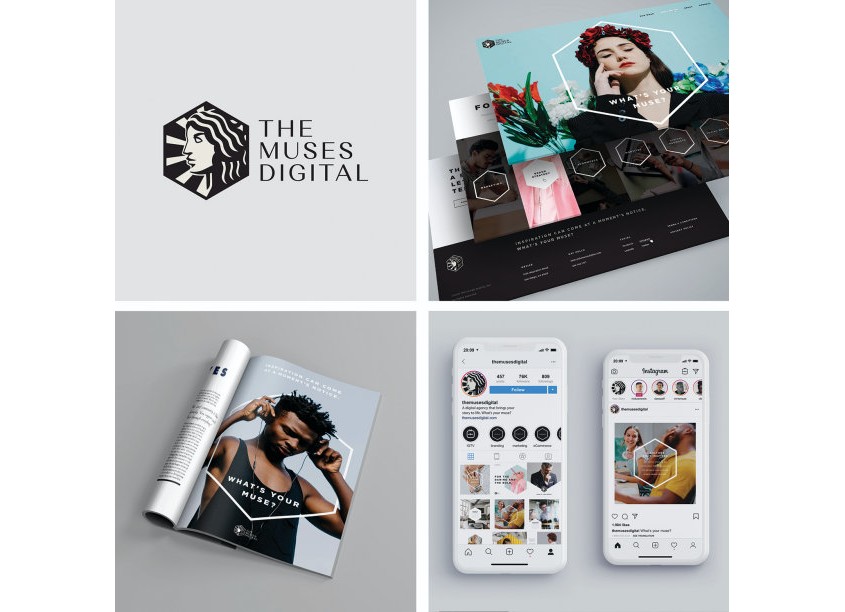 The Muses Digital Brand & Identity by Chris Maze: Design + Illustration