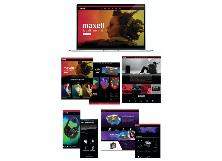 Vision Creative Group Maxell USA Website Redesign