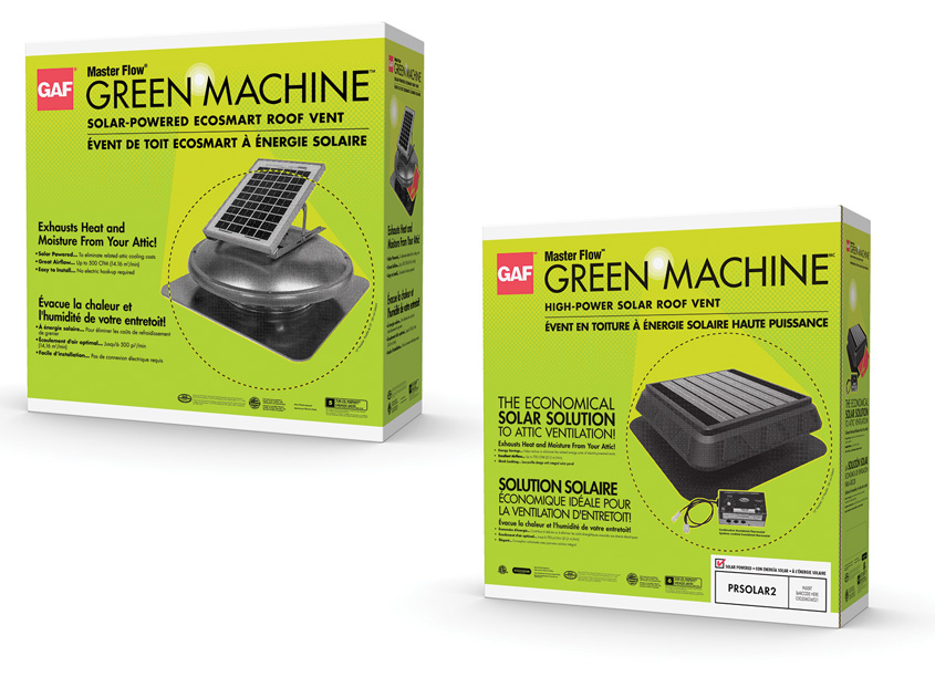 Masterflow Green Machine by GAF/Creative Design Services