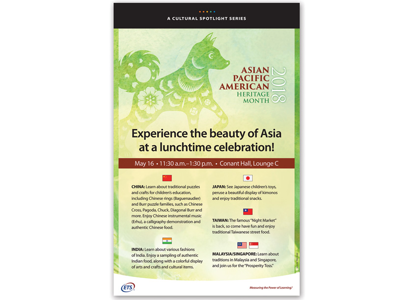 ETS Asian Pacific American Heritage Month Poster