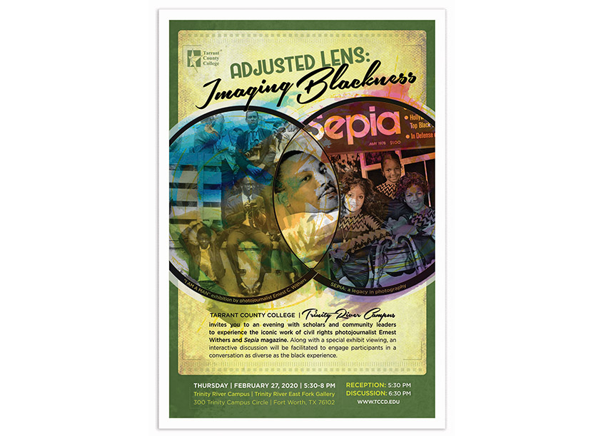 Adjusted Lens: Imaging Blackness Posters by Tarrant County College District/Graphic Services