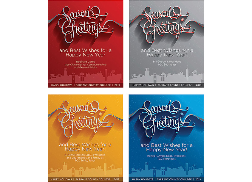 Holiday E-Cards Series by Tarrant County College District/Graphic Services