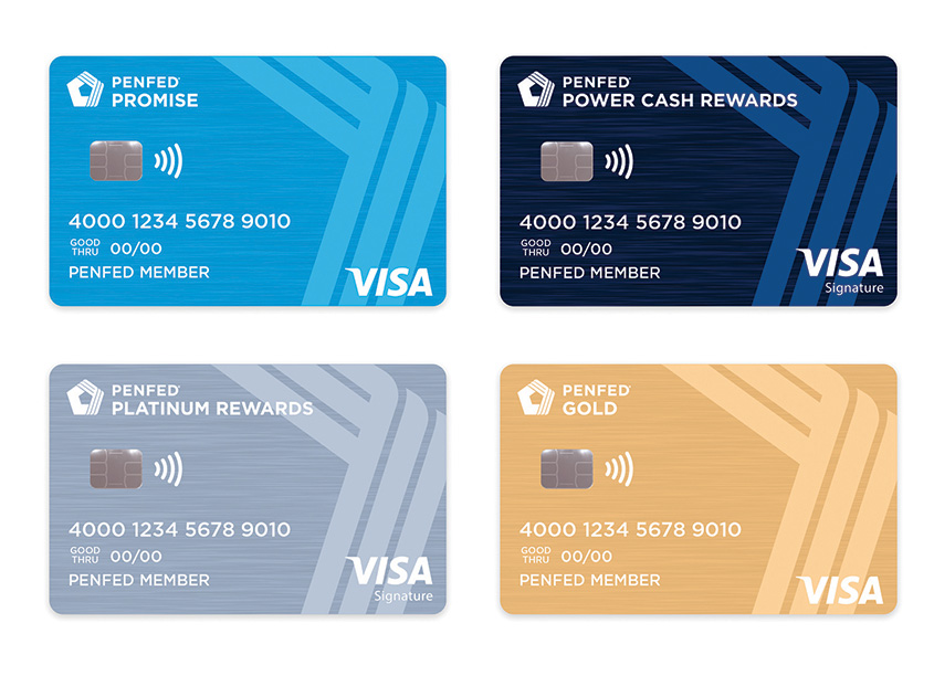 Credit Card Suite Redesign by PenFed Credit Union Marketing