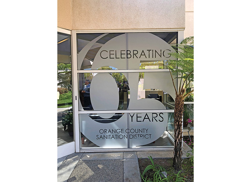 65 Years Anniversary Logo by Orange County Sanitation District (OCSD), Public Affairs Department