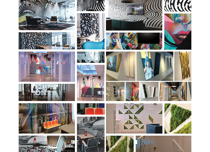 Environmental Design & Installation For 30 Hudson Yards NYC by WarnerMedia Marketplace Image