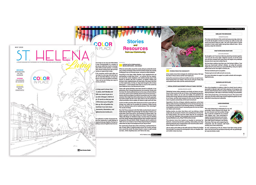 St. Helena Living, May 2020 Feature by Best Version Media