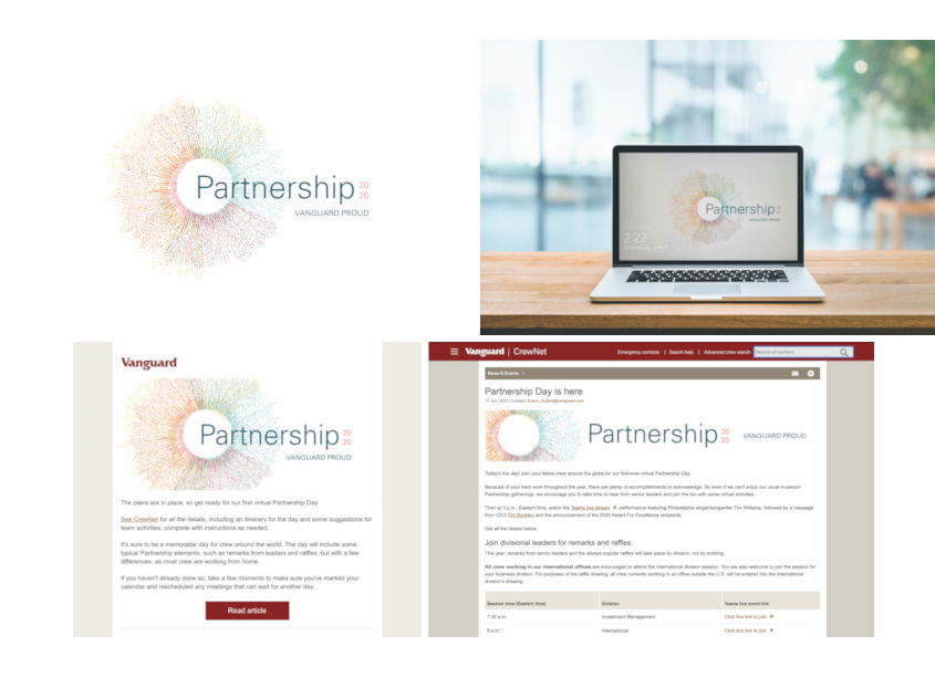 Partnership Day Identifier by Vanguard, Corporate Communications Design