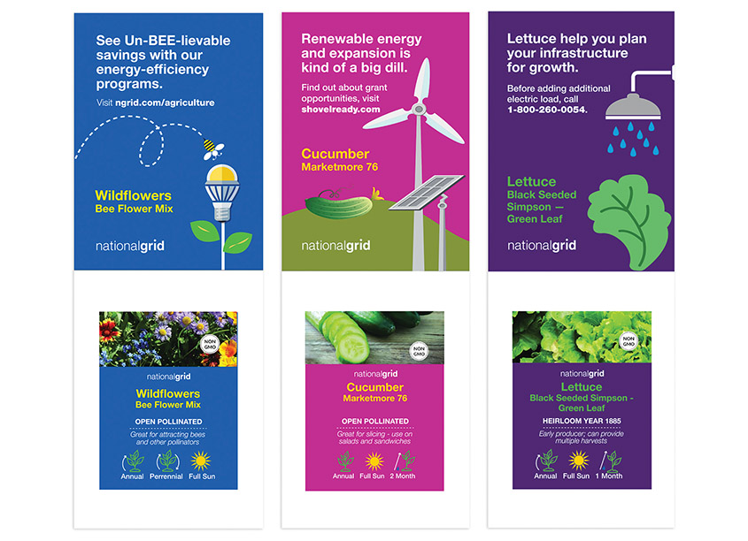 Agri-Business Program Seed Packets by National Grid Creative Services