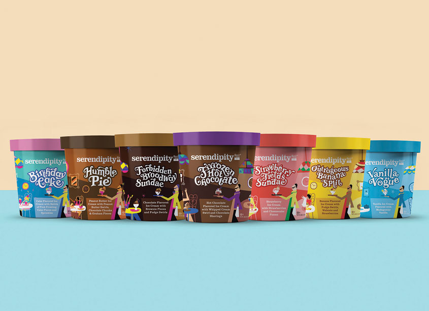 Serendipity Super Premium Ice Cream Package Design by Marine Lane