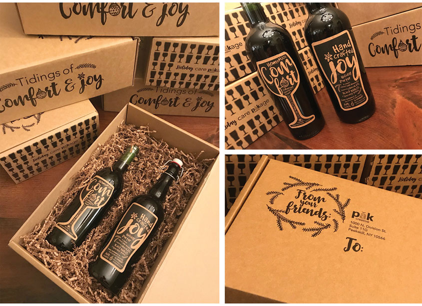 Holiday Promotion Boxes and Labels by pak creative