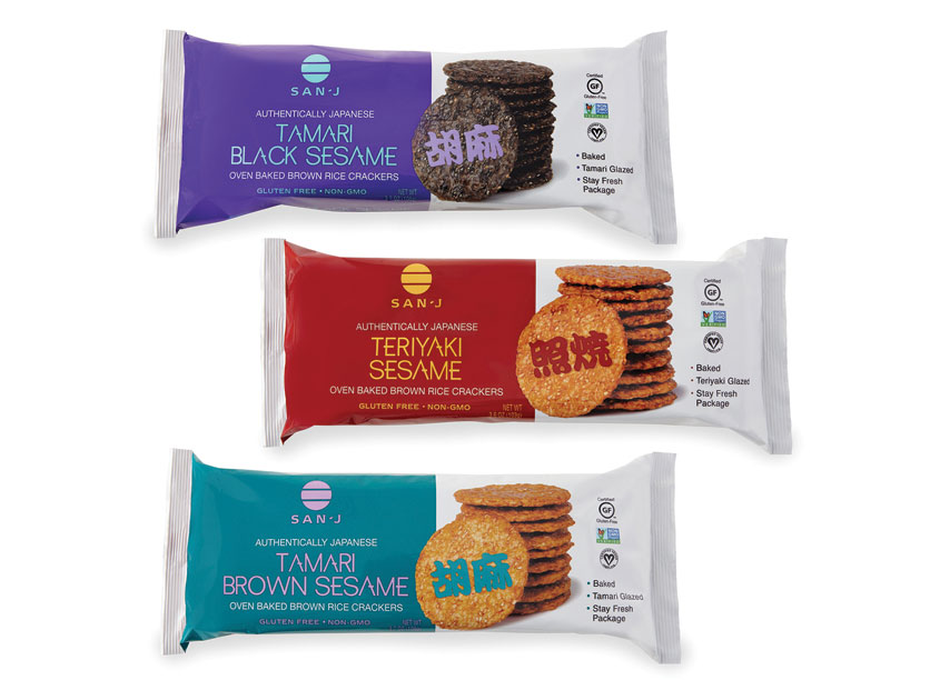Gauger + Associates Brown Rice Crackers Package Design