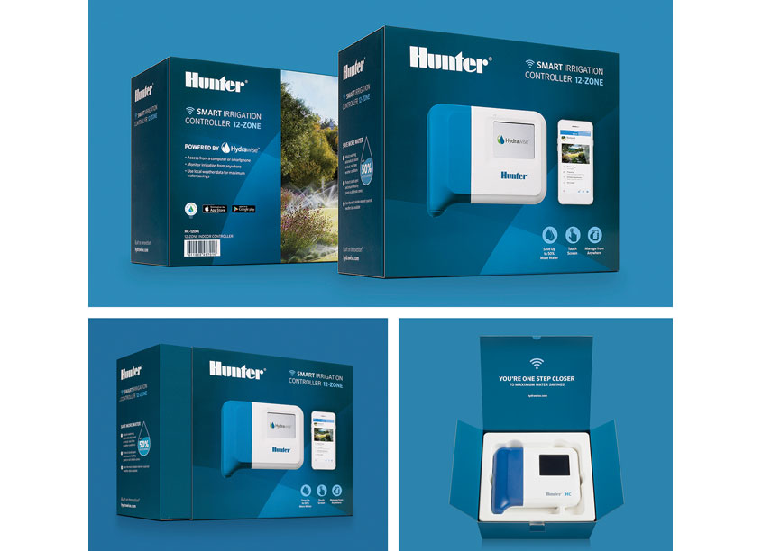 Hunter Irrigation Packaging Redesign by Porchlight