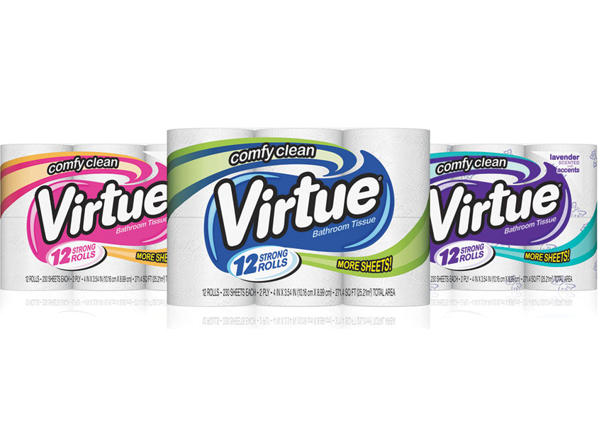Virtue Bath Tissue by AMPHORA Brand Design
