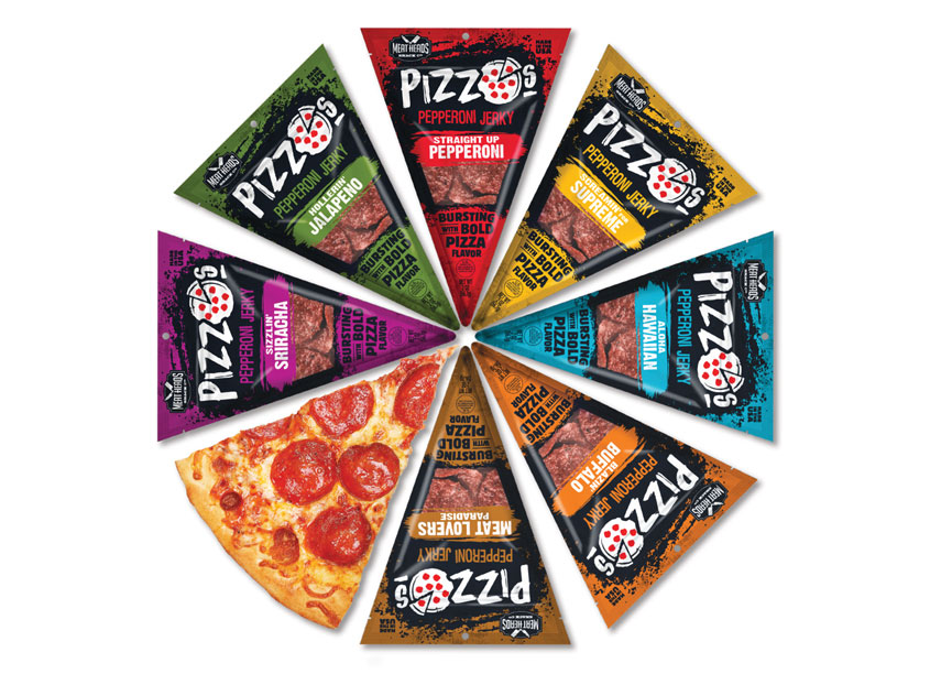 Hughes BrandMix Pizzo’s Pepperoni Jerky Package Design