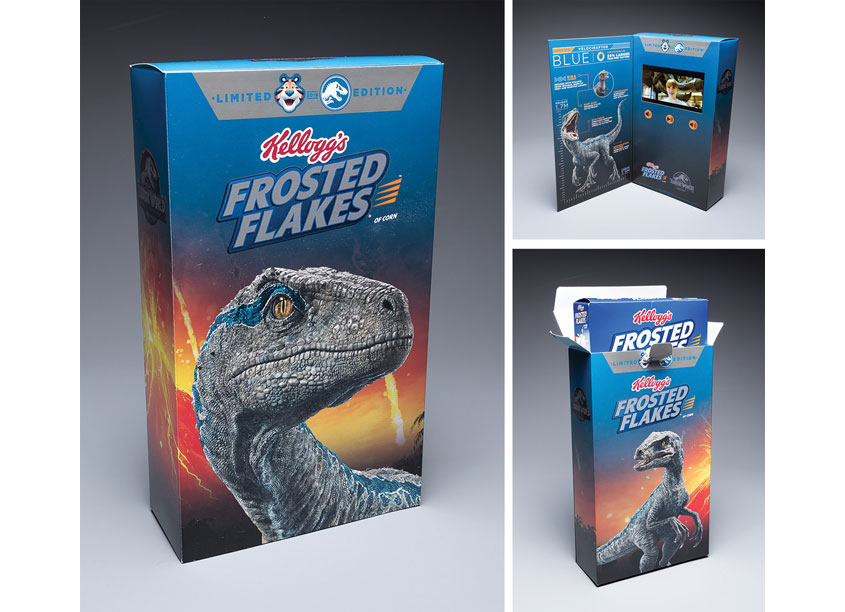Kellogg Jurassic World Promotional Box by Structural Graphics