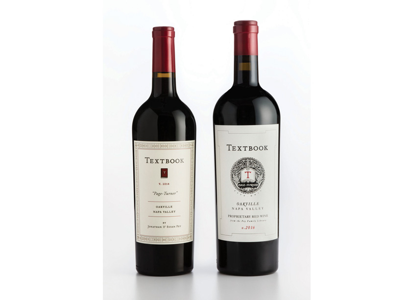 TEXTBOOK Wines, Oakville Tier, Packaging Design Enhancement Program by Affinity Creative Group