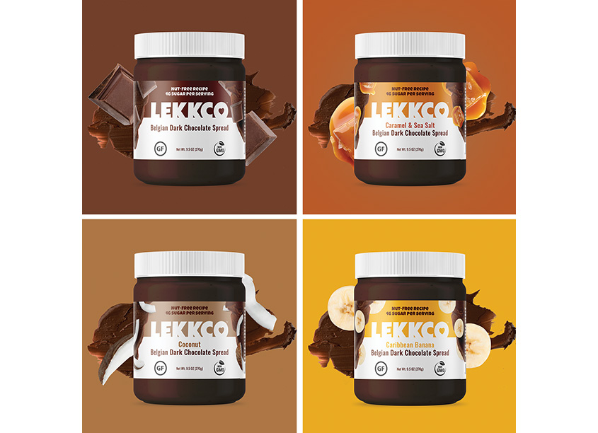 Lekkco Dark Chocolate Spread Packaging by Rule29