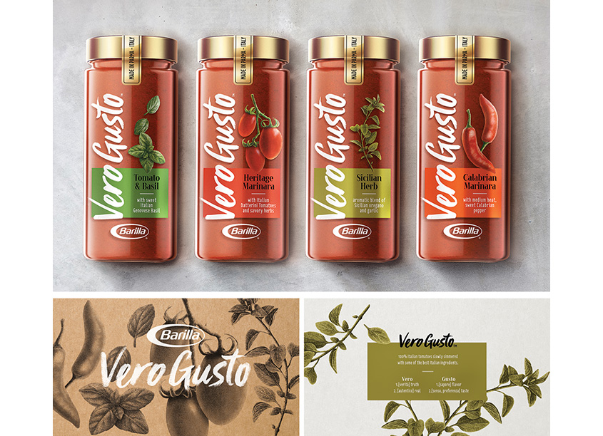Vero Gusto Sauce by Barilla Package Design by FutureBrand