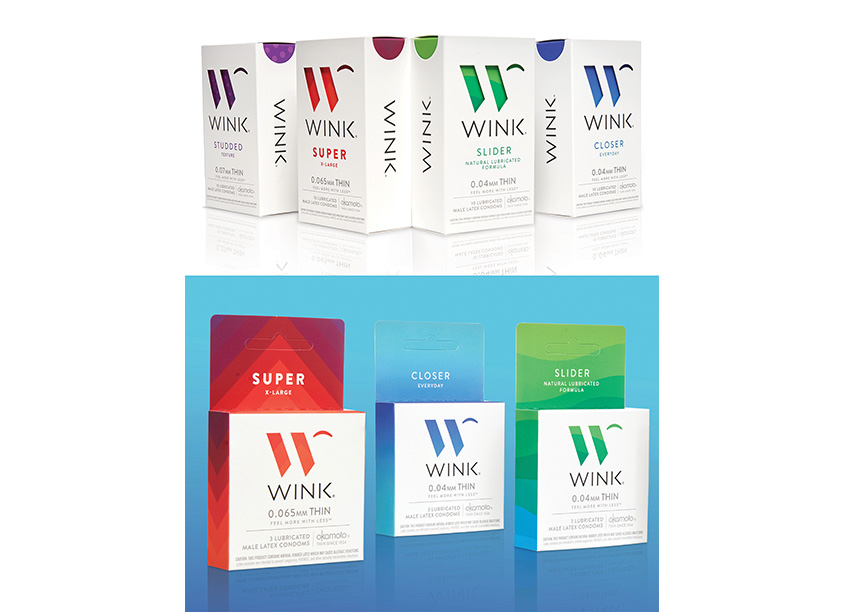WINK Condoms Packaging by Little Big Brands