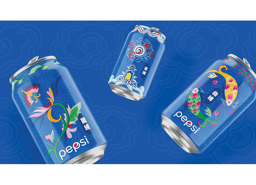 PepsiCo Design & Innovation PEPSI x Mom Handworks - GCR - LTO CAN SET - China 