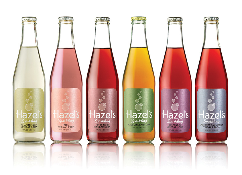 Hazel’s Sparkling Vinegar Sodas by Viola Design